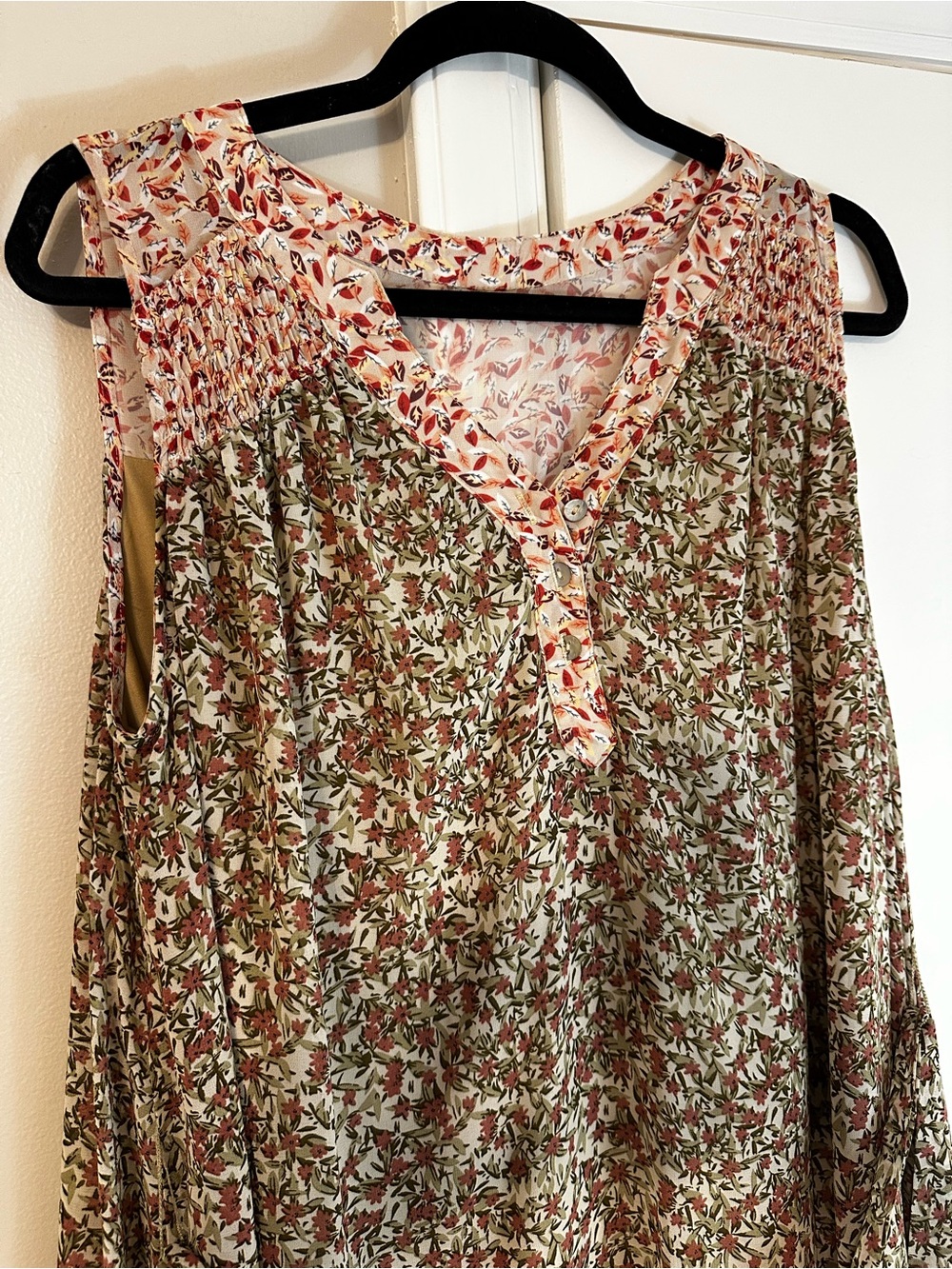 High/low floral maxi dress